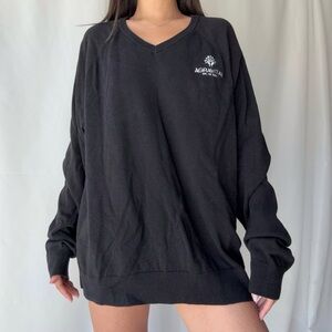 Agravitae Brooks Brothers Oversized Knit Sweater Merch in Black